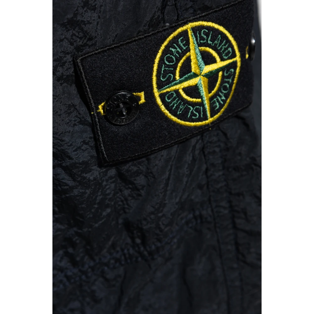 Stone Island Broek met logo Blue Heren