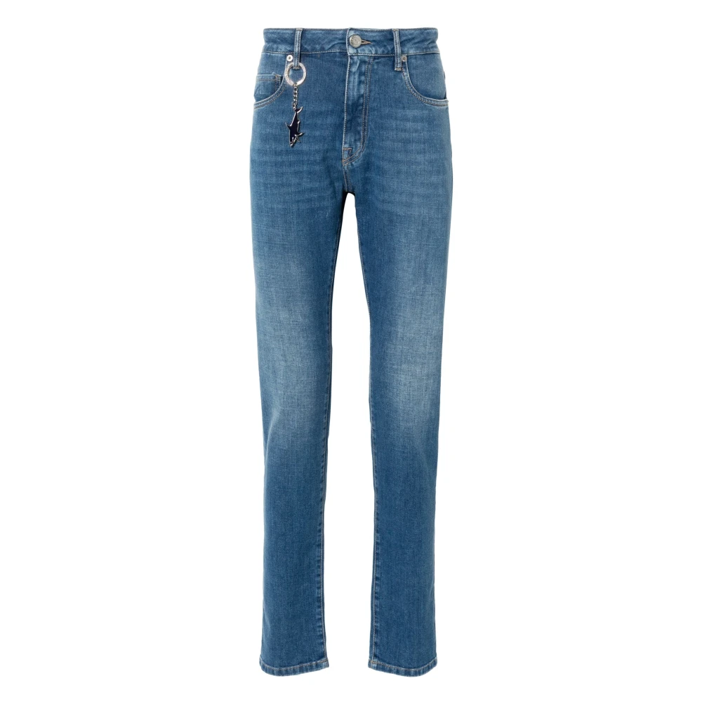 PAUL & SHARK Casual Skinny Beige Denim Jeans Blue Heren
