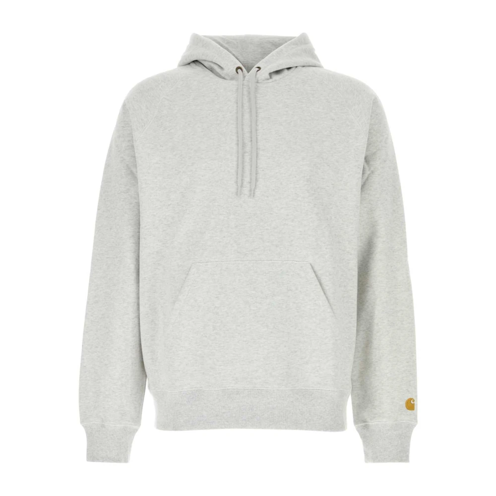 Carhartt WIP Lichtgrijze Katoenmix Hoodie Gray Heren