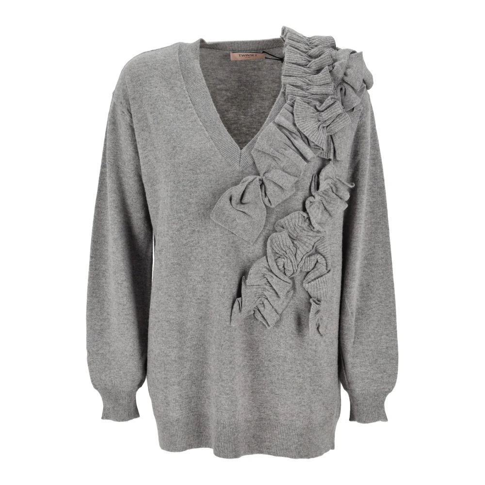 Knitwear > V-neck Knitwear - - Twinset - Modalova