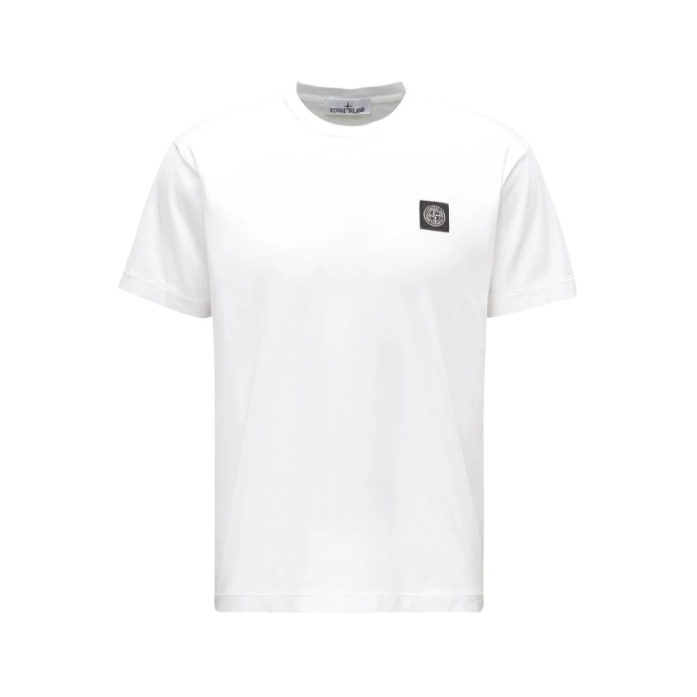 Stone Island Witte katoenen T-shirt White Heren