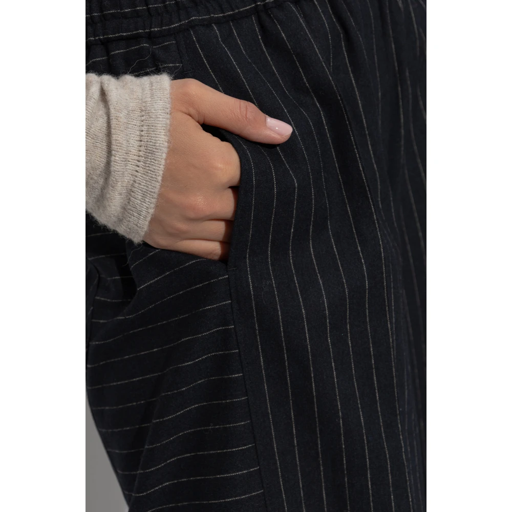 PS By Paul Smith Gestreepte broek Blue Dames