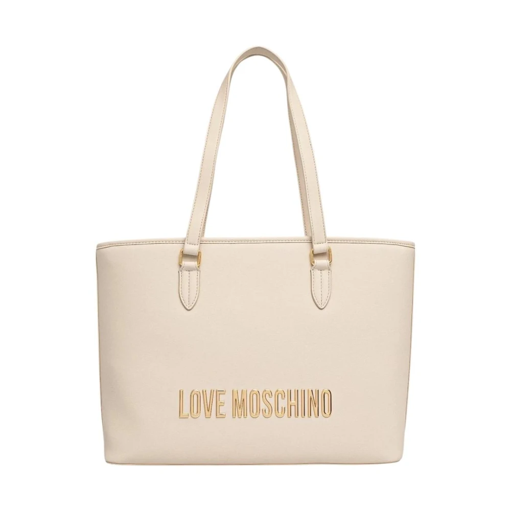 Love Moschino , Shopping Bags, Female, Beige, One Size, Pu Grs Jc4190pp1 - Image 3