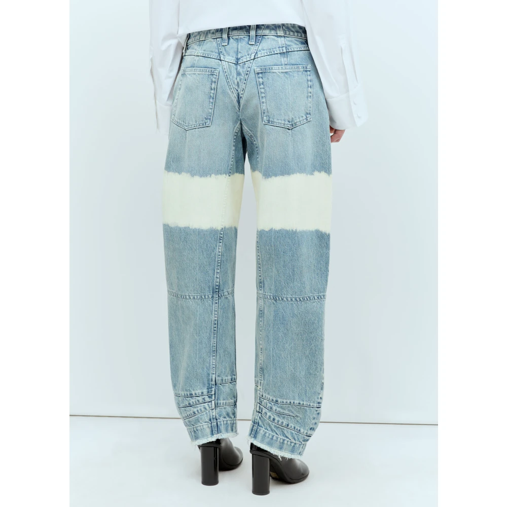 Jil Sander Bleach Wash Ballon Jeans Blue Dames