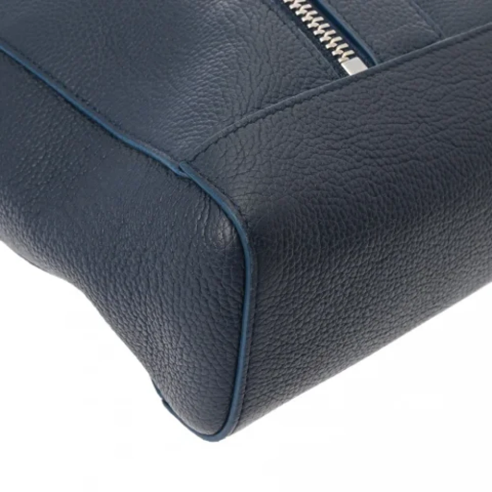 Bvlgari Vintage Pre-owned Leather totes Blue Dames