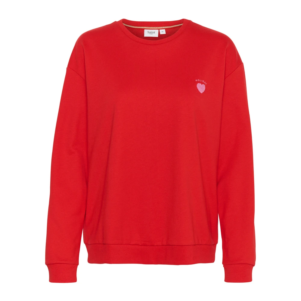 Saint Tropez Hannikasz Racing Red Sweatshirt Red Dames