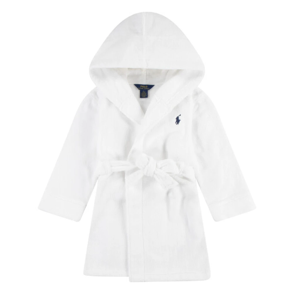 Ralph Lauren Unisex Kids White Kids Nightwear, 4 Y, Soft Bathrobe