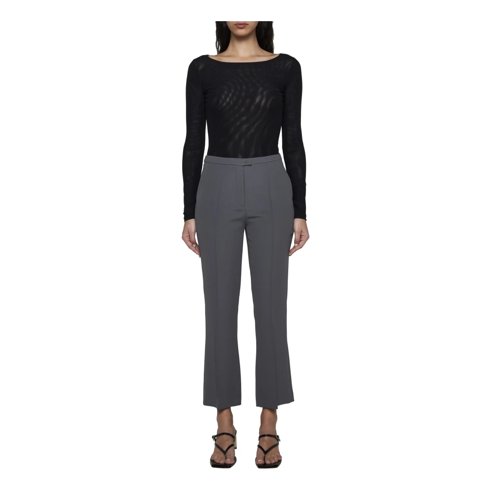 Blanca Vita Elegante Top met Girocollo Hals Black Dames
