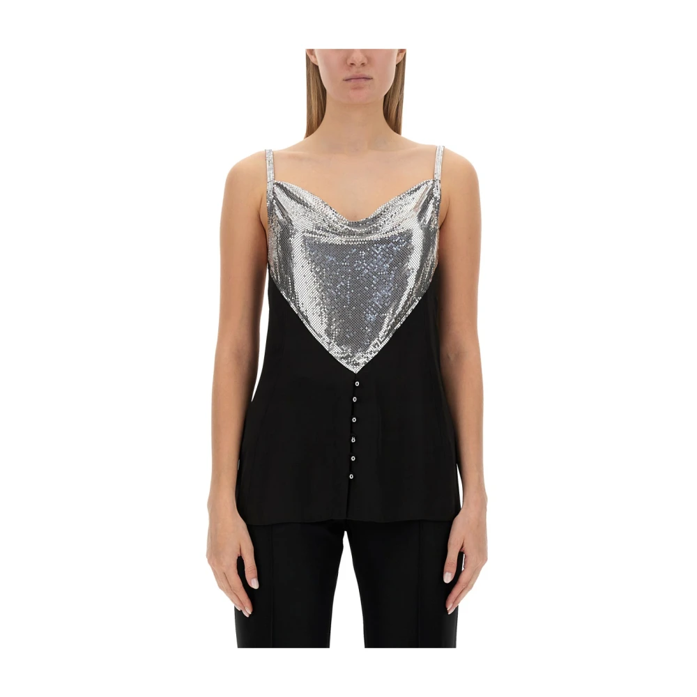 Paco Rabanne Mouwloze Top met Uniek Ontwerp Multicolor Dames