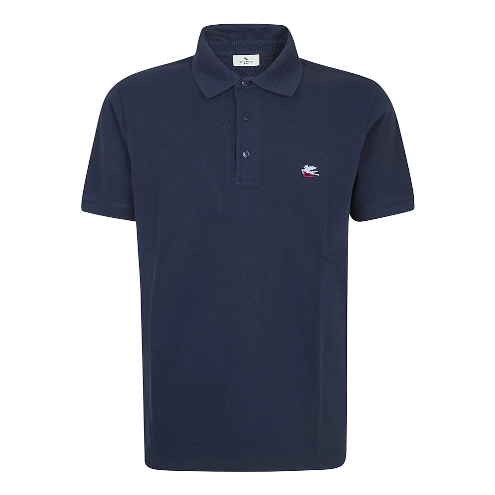 Etro Men's Blue Polo Roma - Polo Shirts - 2XL - Tops