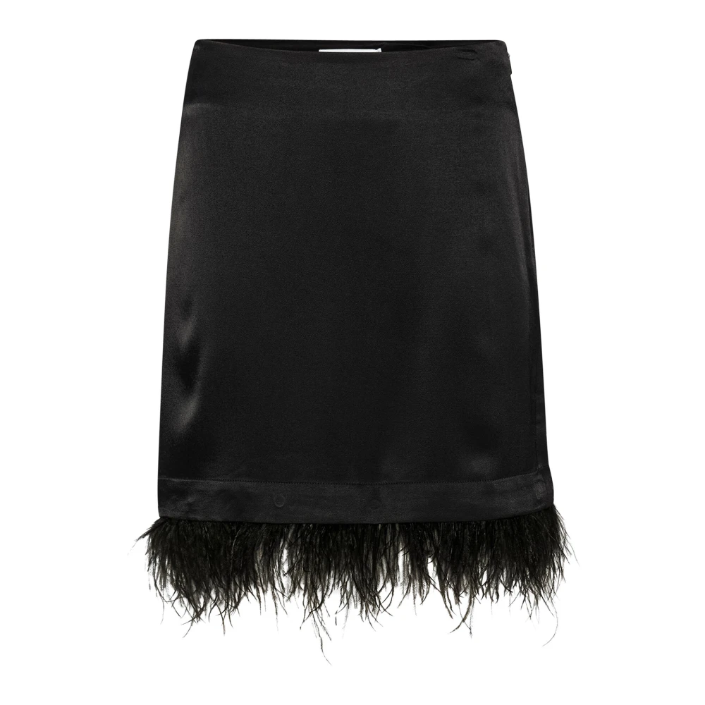 Karen by Simonsen Rok met verendetails Black Dames