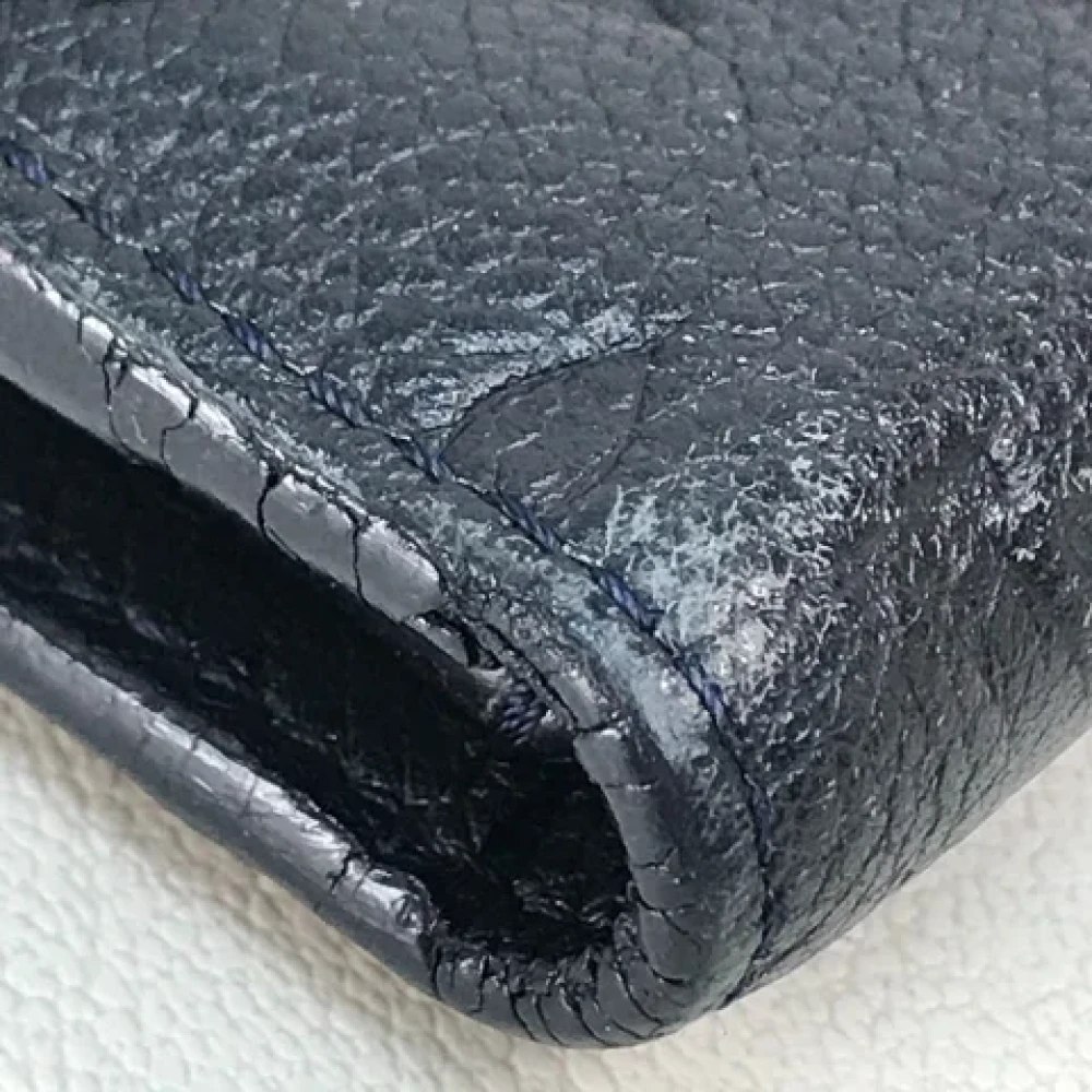 Louis Vuitton Vintage Pre-owned Leather wallets Blue Dames