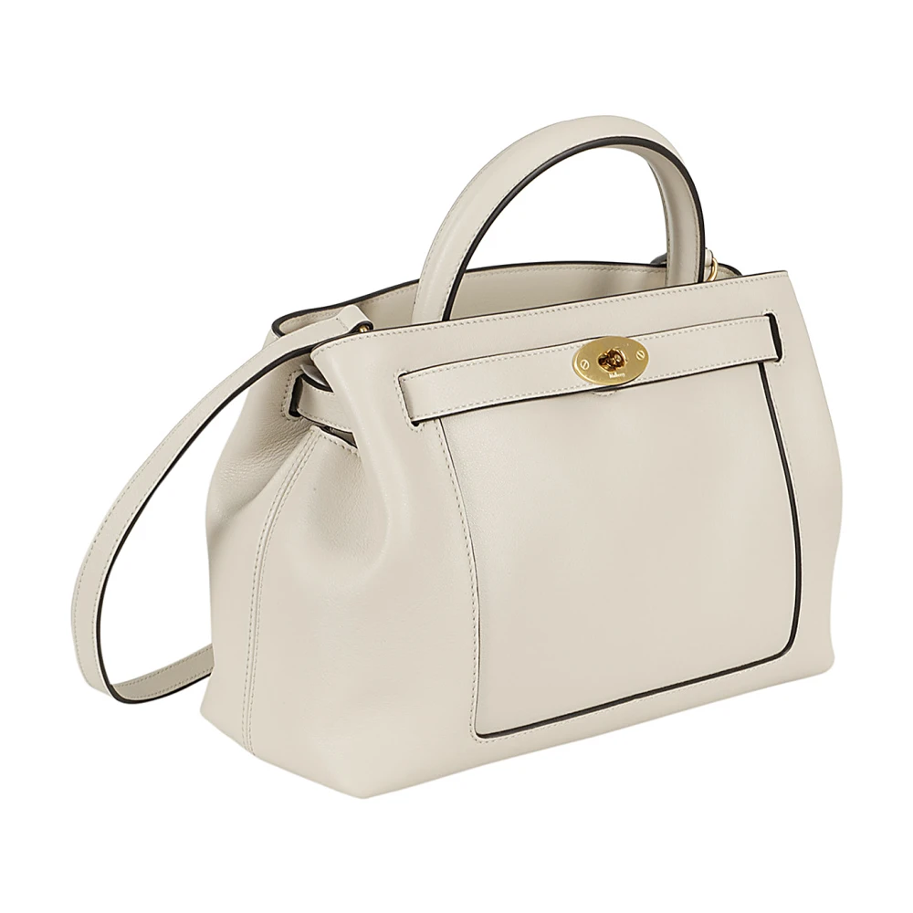 Mulberry Schoudertas van Zijden Kalfsleer Beige Dames