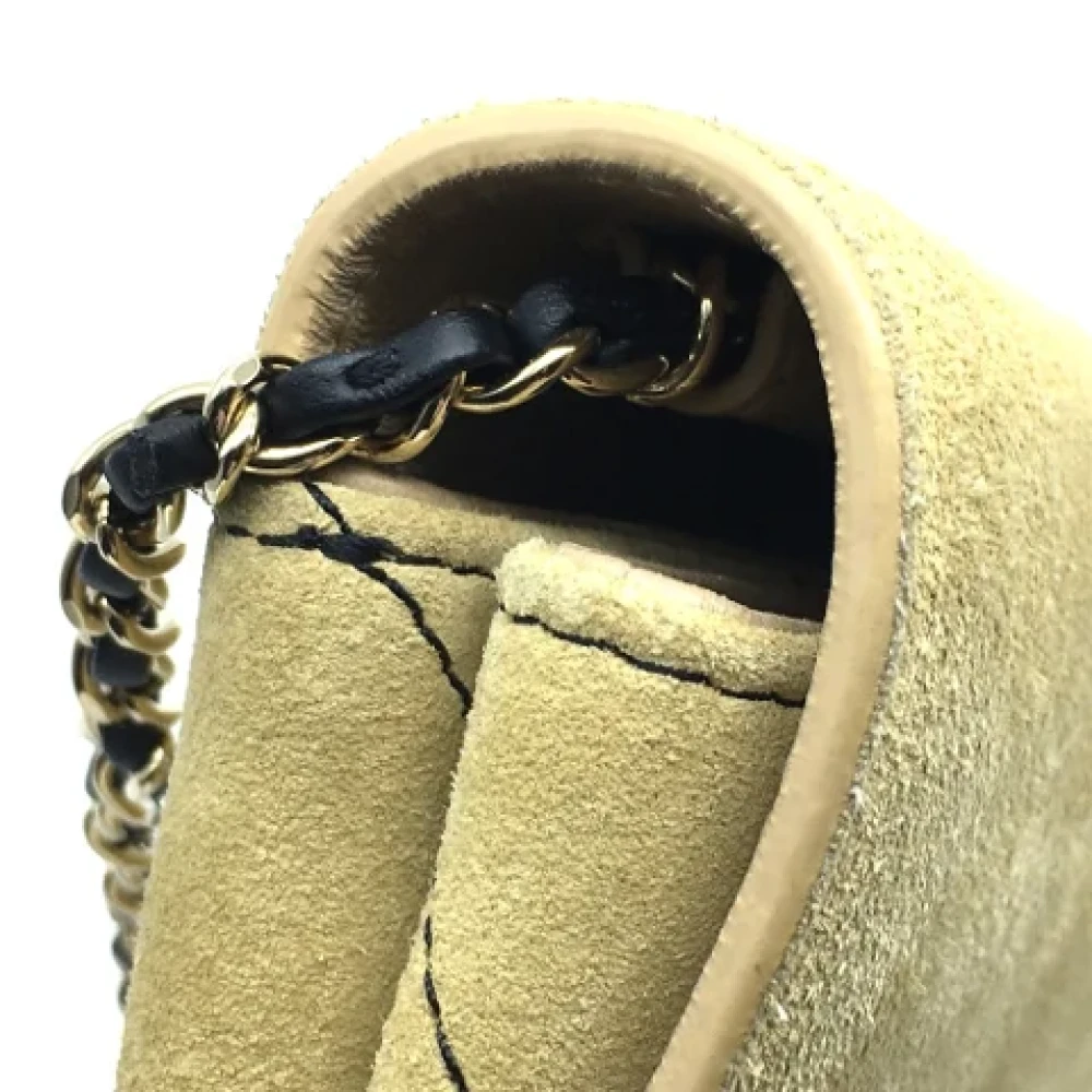 Chanel Vintage Pre-owned Leather chanel-bags Beige Dames