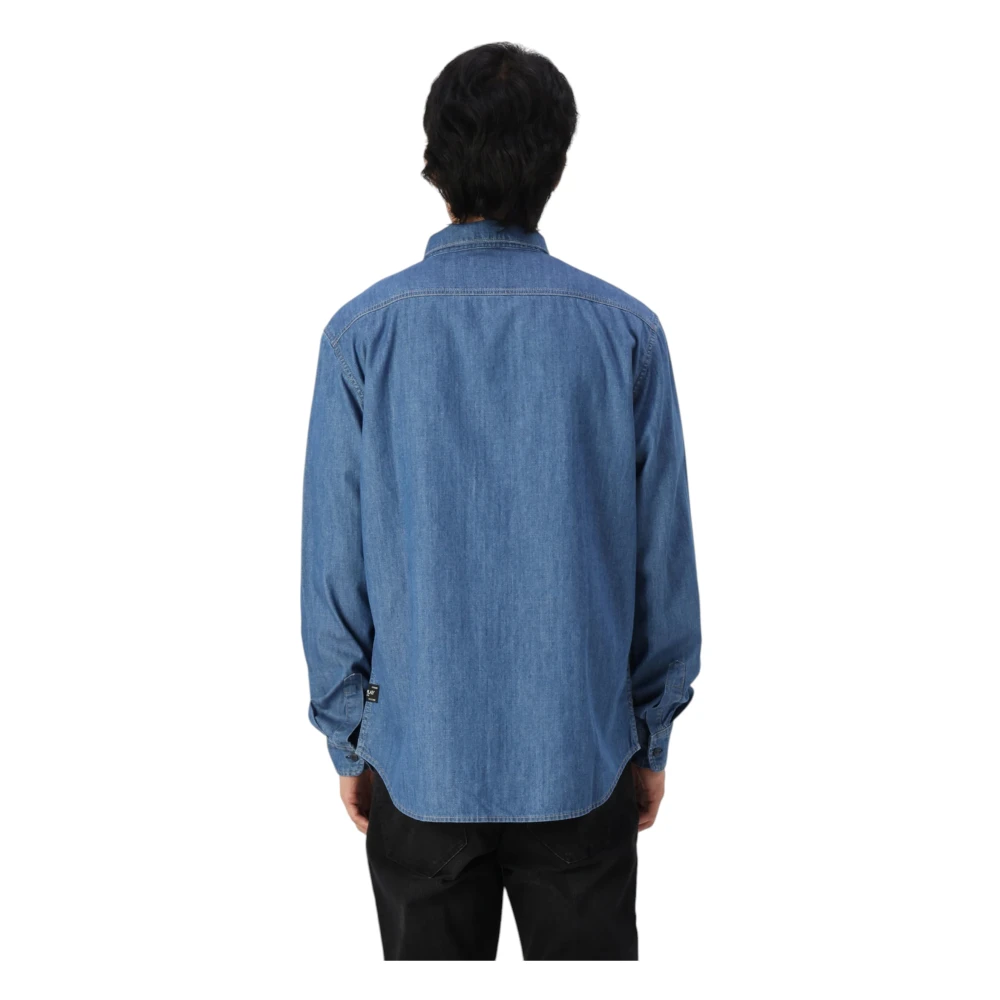 Replay Lange mouwen shirt Blue Heren