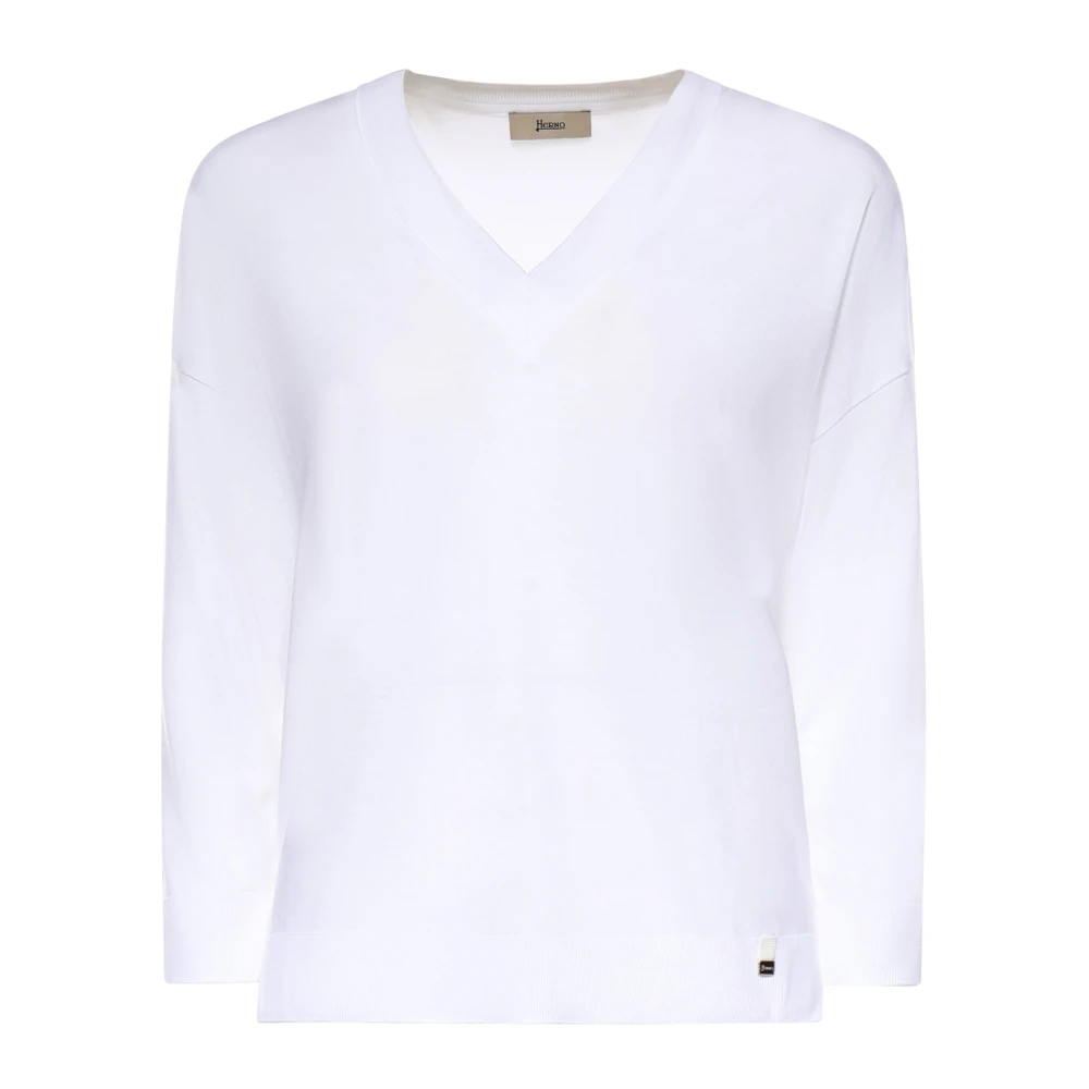 Herno Donna Bianco Maglie, Xl, New,