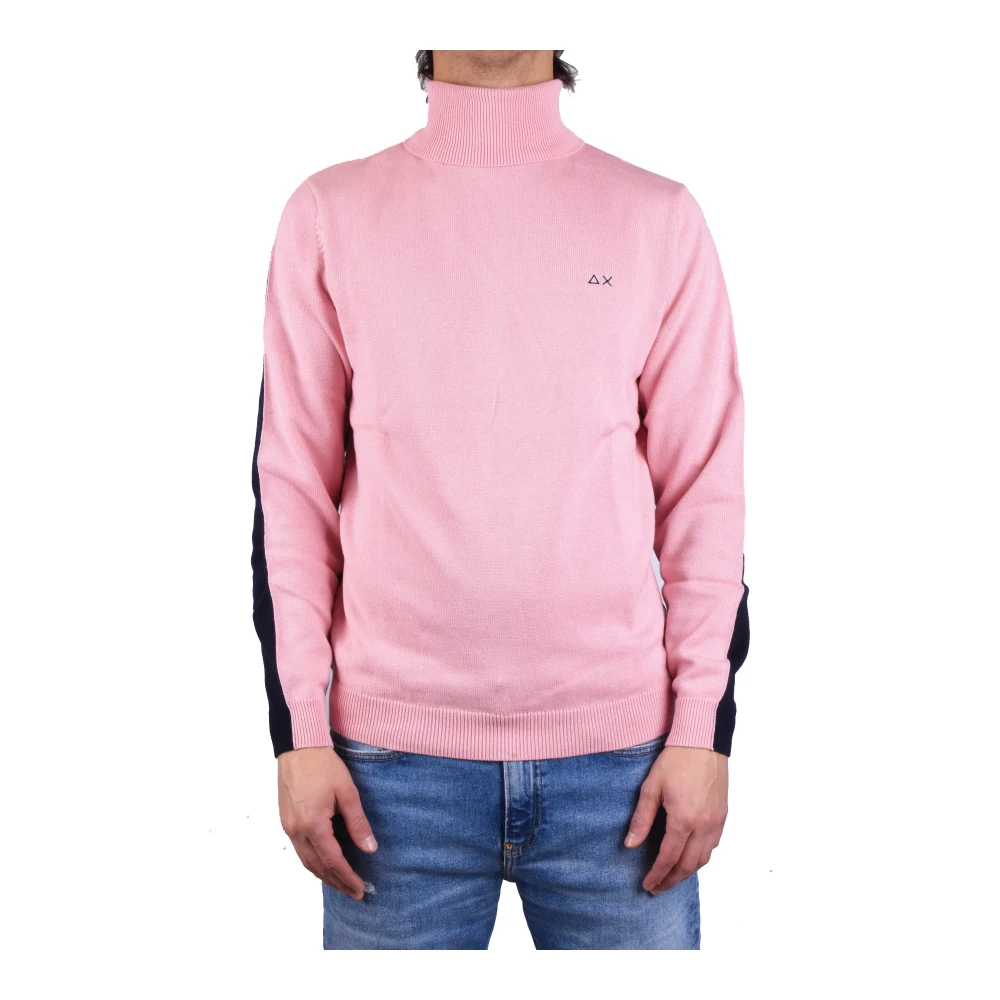 Sun68 Men's Pink Turtlenecks, L, K44189 Turtleneck