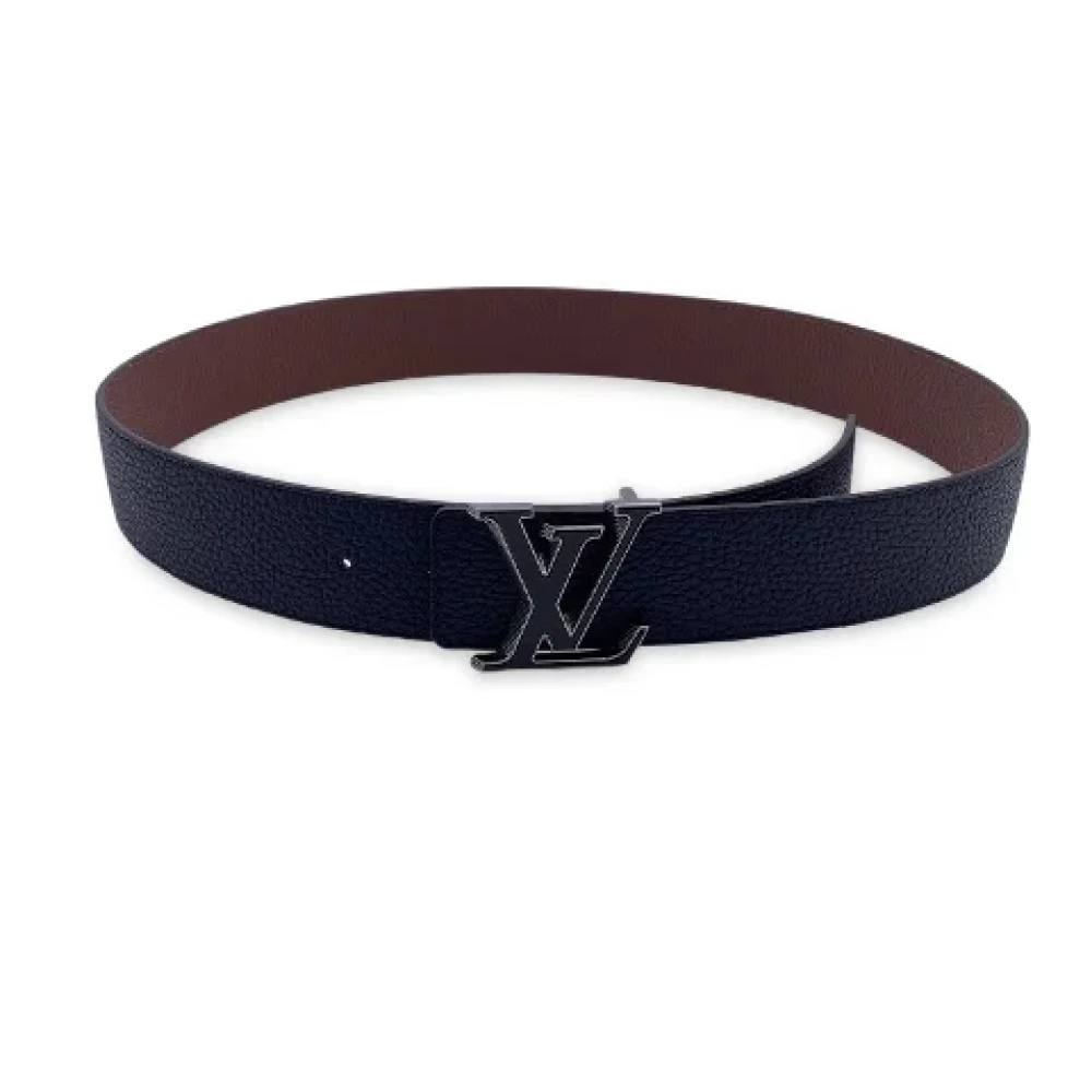 Louis Vuitton Vintage Pre-owned Leather belts Blue Dames