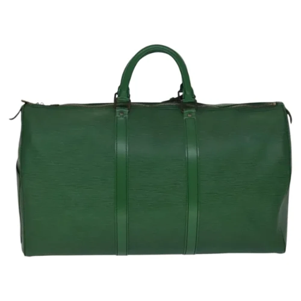 Louis Vuitton Vintage Pre-owned Leather travel-bags Green Dames