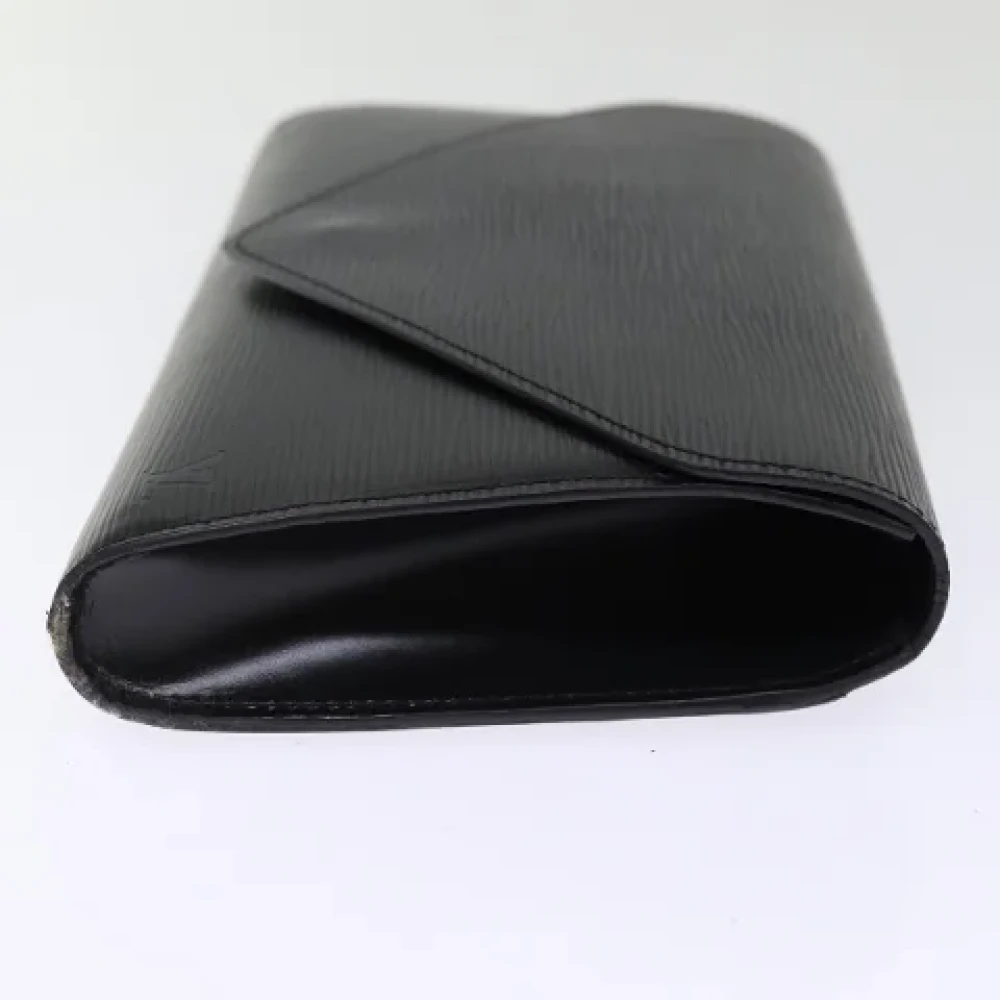 Louis Vuitton Vintage Pre-owned Leather clutches Black Dames