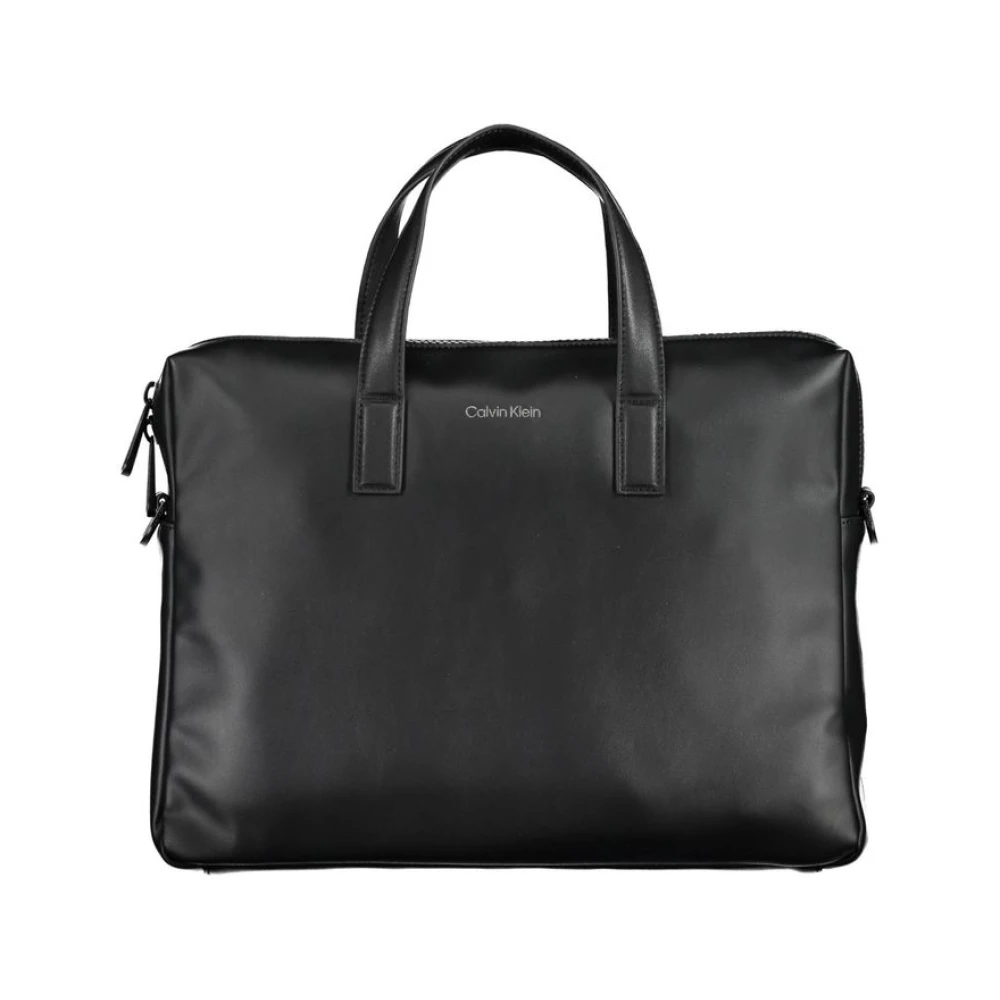 Calvin Klein Men's Black Laptop Briefcase