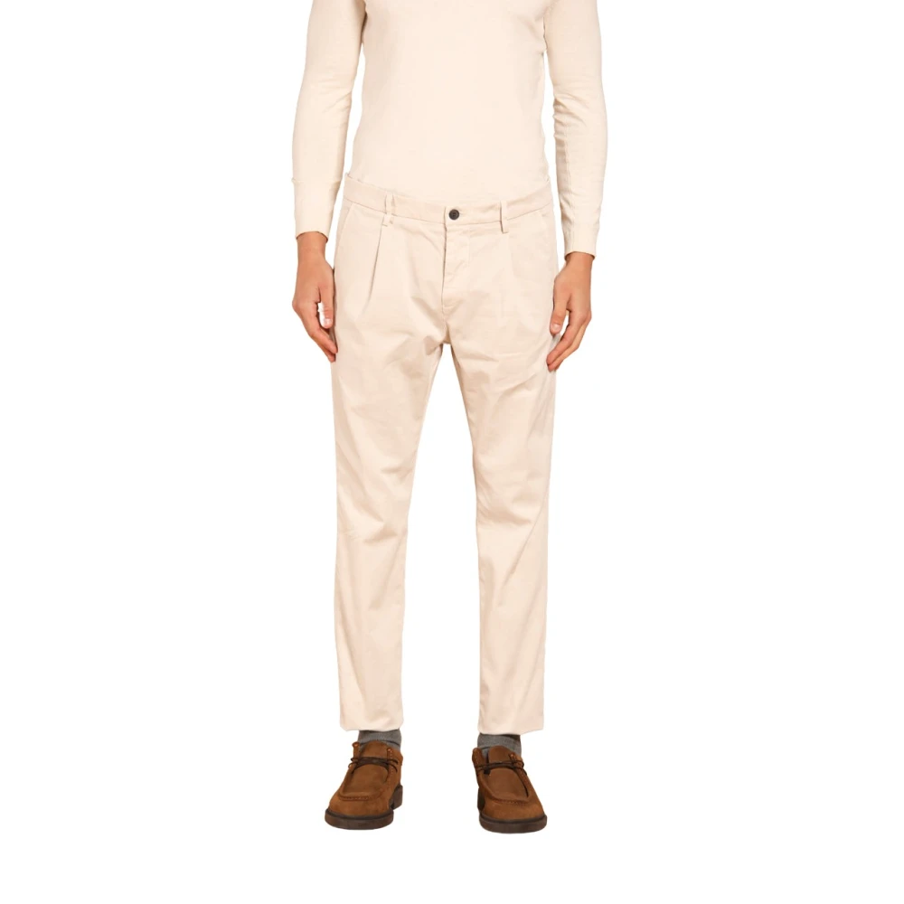 Mason's Wortel Fit Katoenen Chino Broek Beige Heren