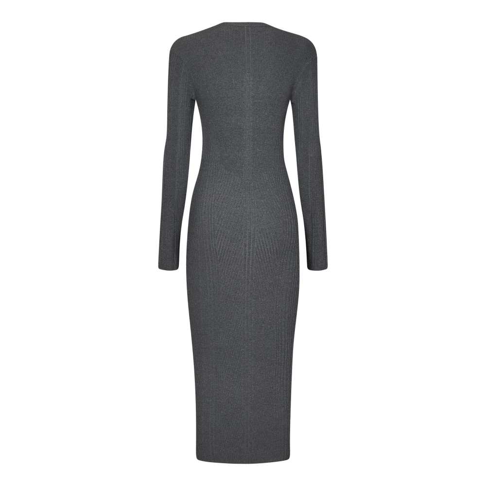 Remain Birger Christensen Grijze Jurk Aw24 Elegante Stijl Gray Dames