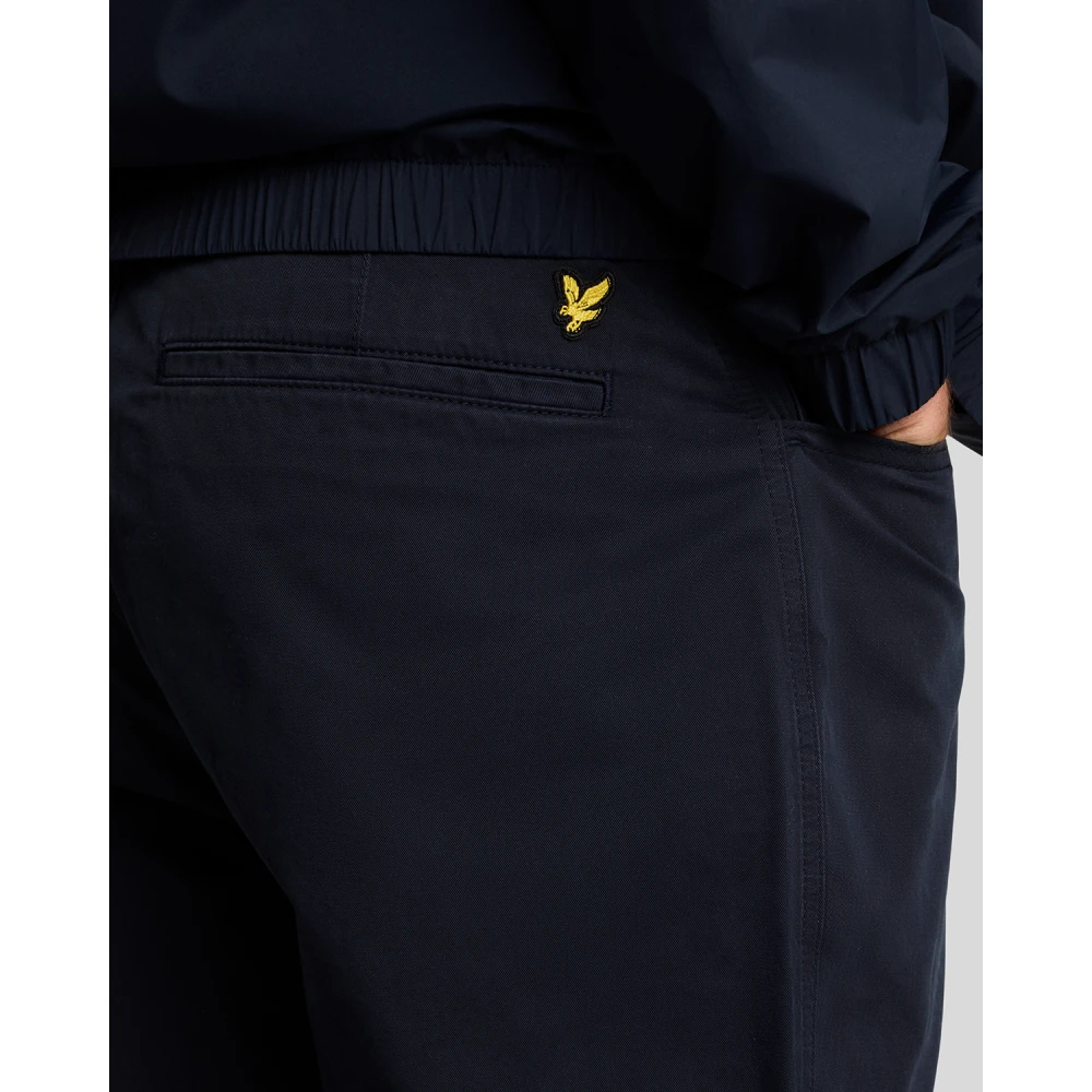 Lyle & Scott Broek Vijf Zakken Chino Blue Heren