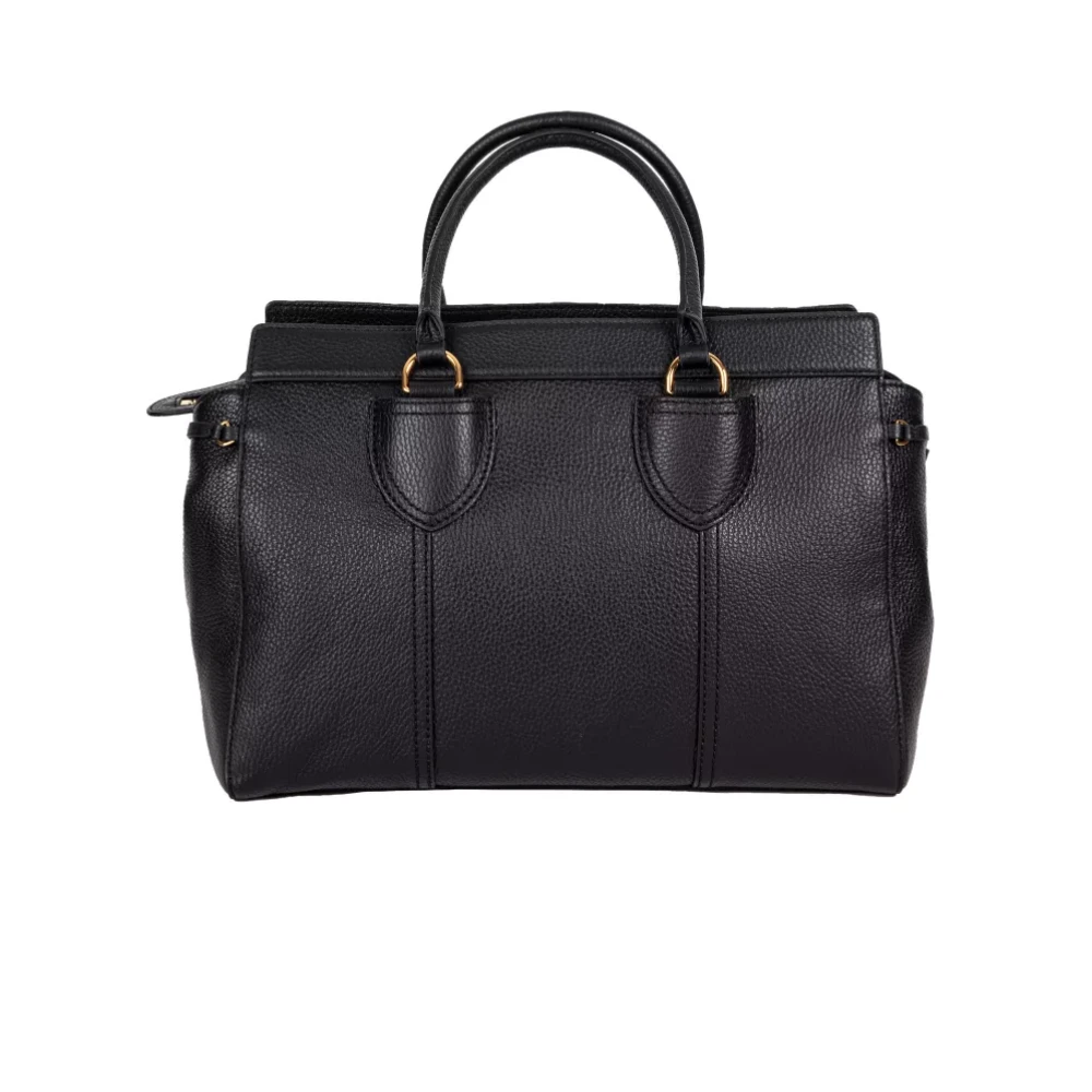 Coccinelle Zwarte Leren Handtas Stijlvol Model Black Dames