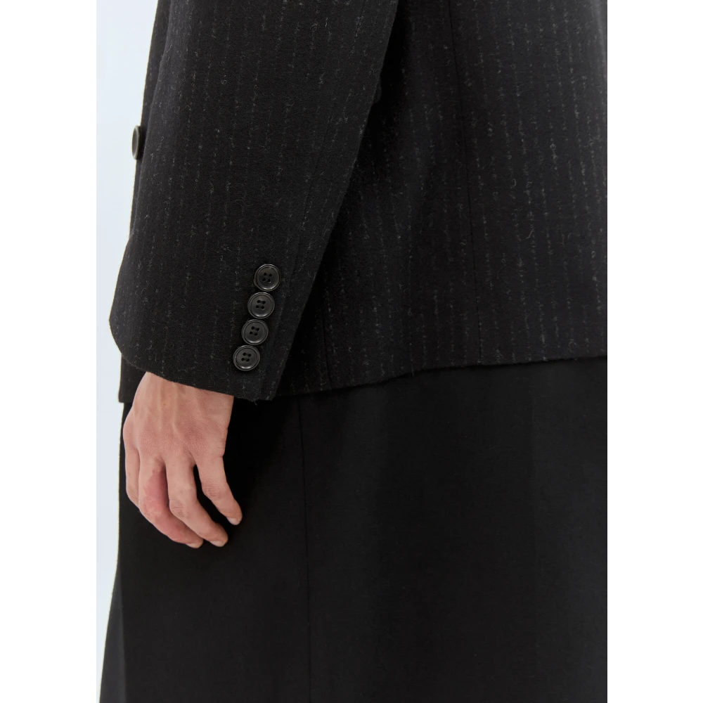 Junya Watanabe Wolblend Paneel Getailleerde Jas Black Heren
