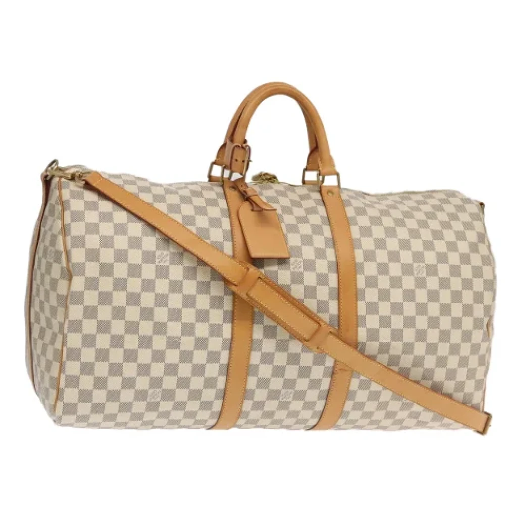 Louis Vuitton Vintage Pre-owned Canvas travel-bags White Dames