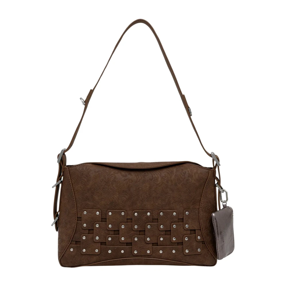 Desigual Donna Marrone Donne, Borsa A Mano, New Patch 2, - Immagine 4