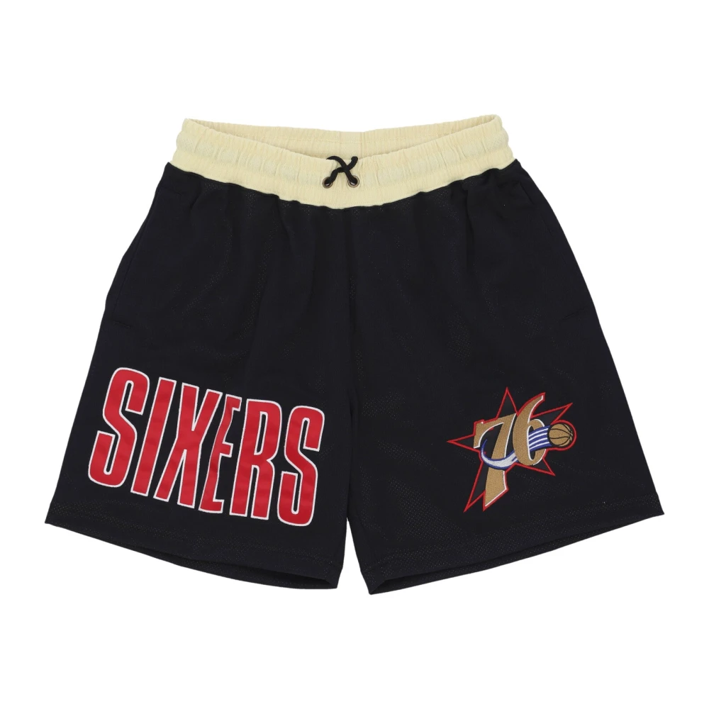 Mitchell & Ness Philadelphia 76ers Basketbalshorts Vintage Stijl Black Heren