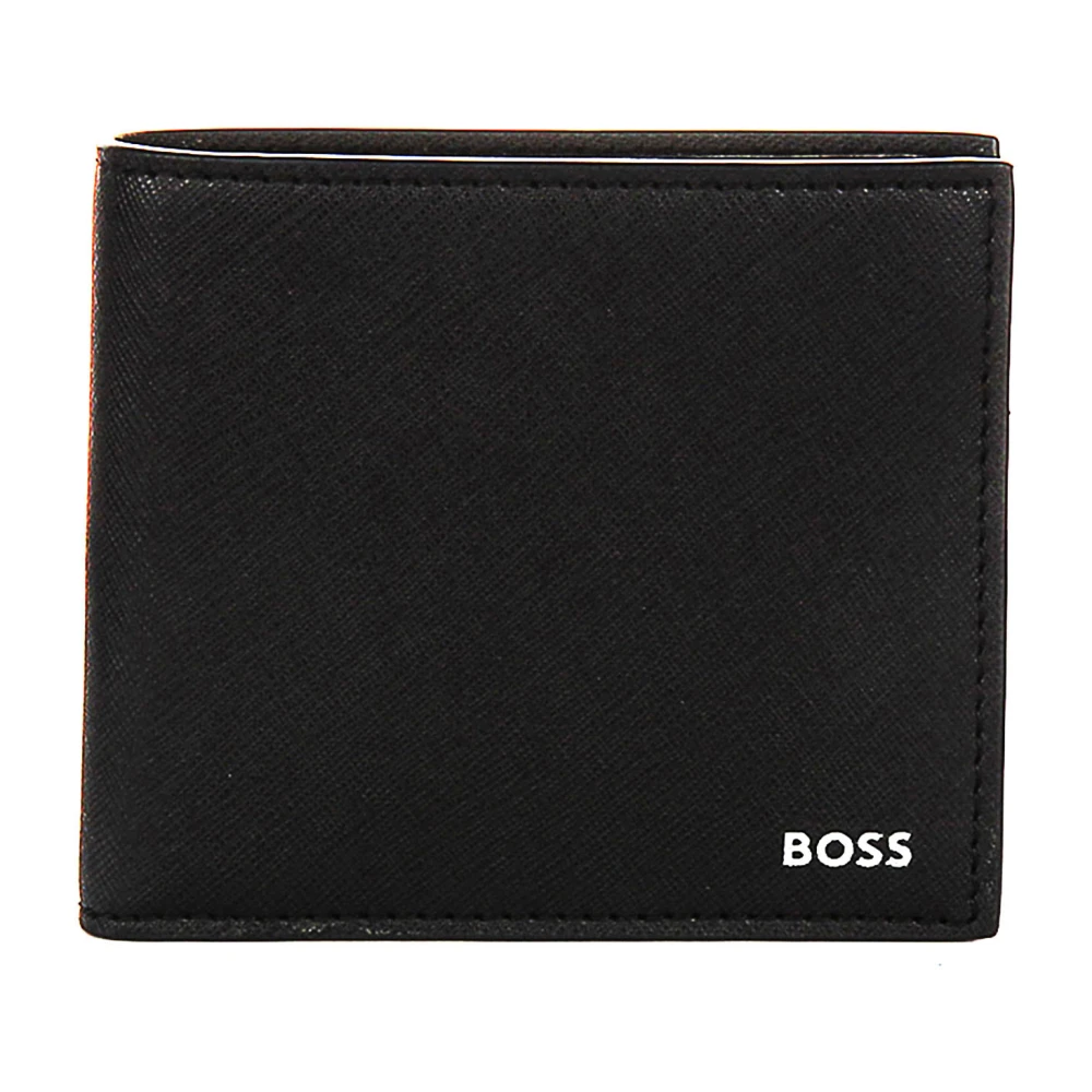 Hugo Men's Black Leather Card Holder Wallet - Wallets & Cardholders - One Size - Accessories
