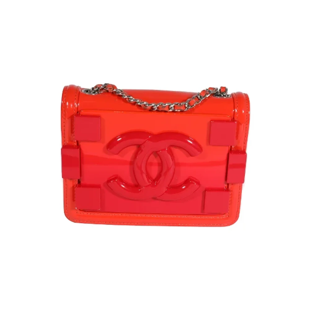 Chanel Vintage Pre-owned Leather crossbody-bags Red Dames