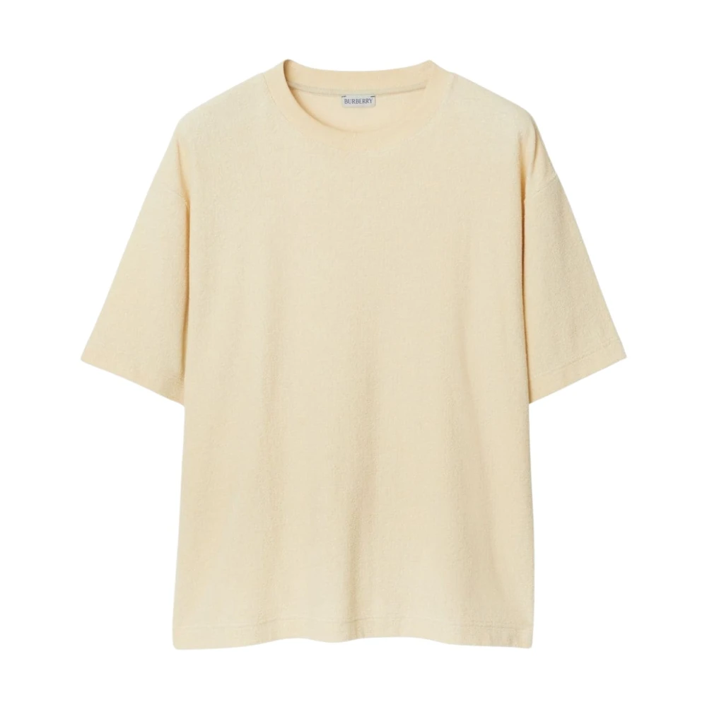 Burberry Equestrian Knight Design T-shirt Wit Beige Dames