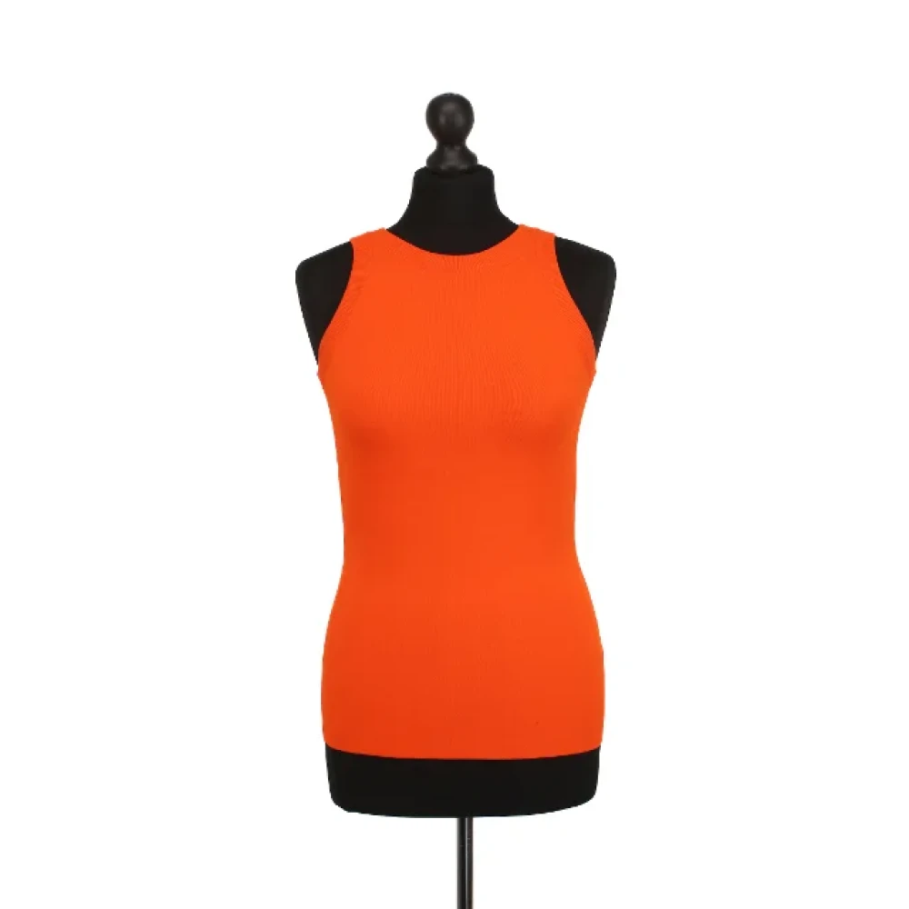 Gucci Vintage Pre-owned Fabric tops Orange Dames