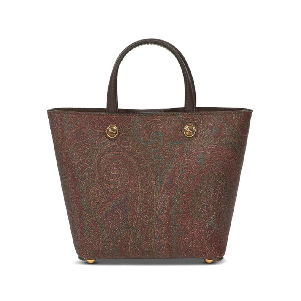 ETRO Bruine Leren Handtas met Handvatten Brown Dames
