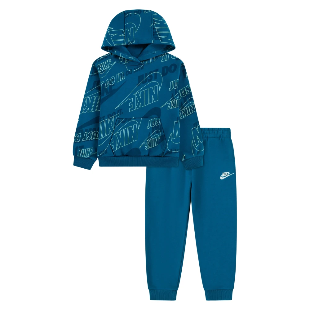 Nike Unisex Kids Blue Nsw Gwm Light Weight Fleece Tracksuit - Kids Sport Sets - 5 Y - Kids
