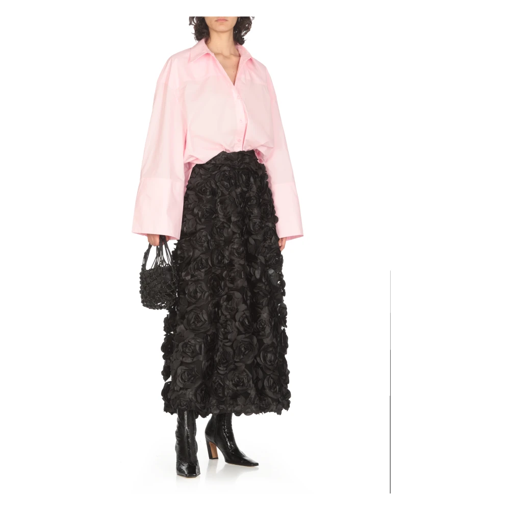 Rotate Birger Christensen Roze Katoenen Blouse met Kraag Pink Dames