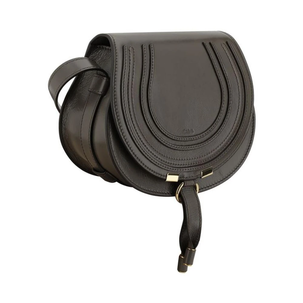 Chloé Schoudertas met kwast en messing bedel Gray Dames