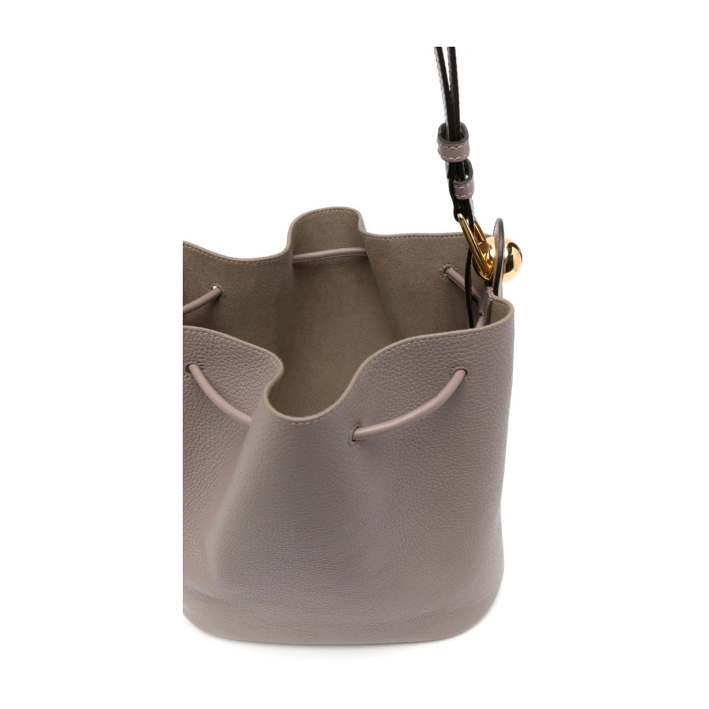 Furla Schoudertas met trekkoord in Taupe Grijs Gray Dames