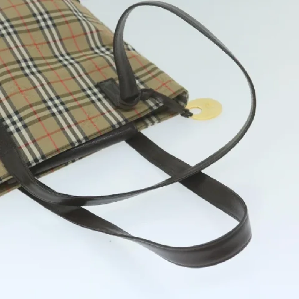 Burberry Vintage Pre-owned Fabric handbags Beige Dames