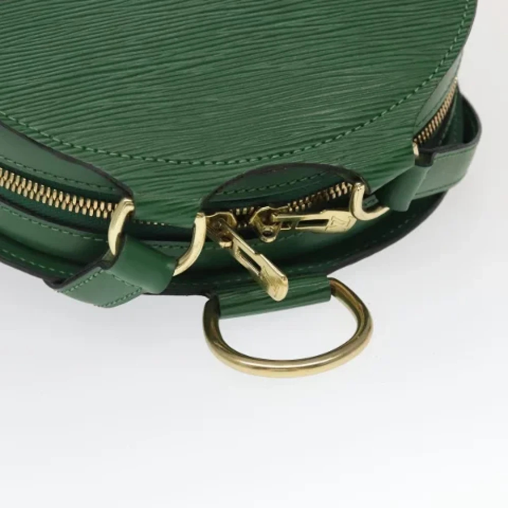 Louis Vuitton Vintage Pre-owned Leather backpacks Green Dames