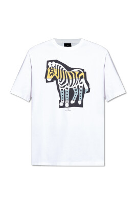 t-shirt-med-farverigt-tryk