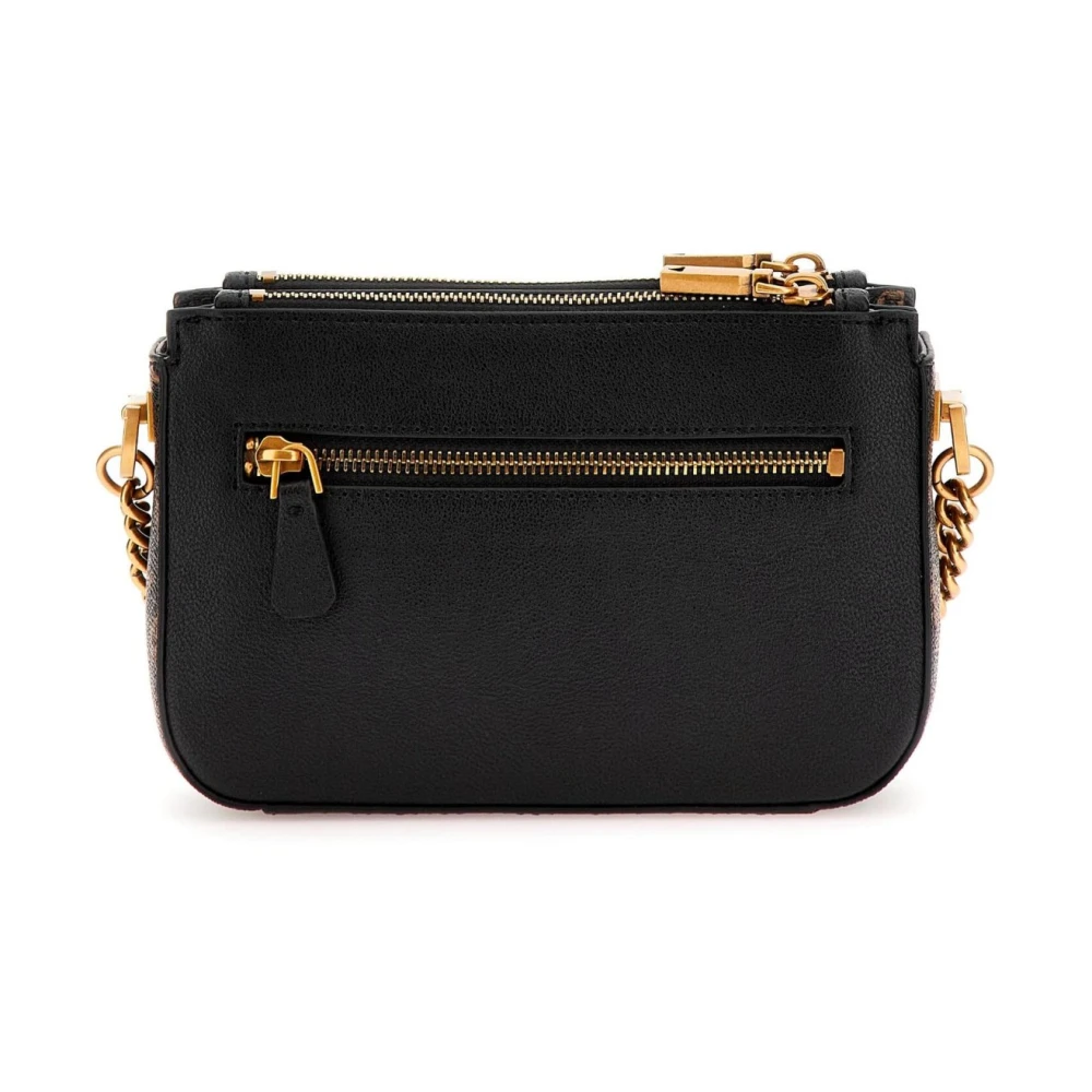 Guess Mini Handtas Zwart PU Leer Blue Dames