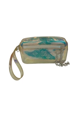 Pre-owned Volga Monogram Prism Nylon Clutch Bag