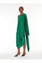 robe-midi-vert-a-une-epaule-avec-detail-cape