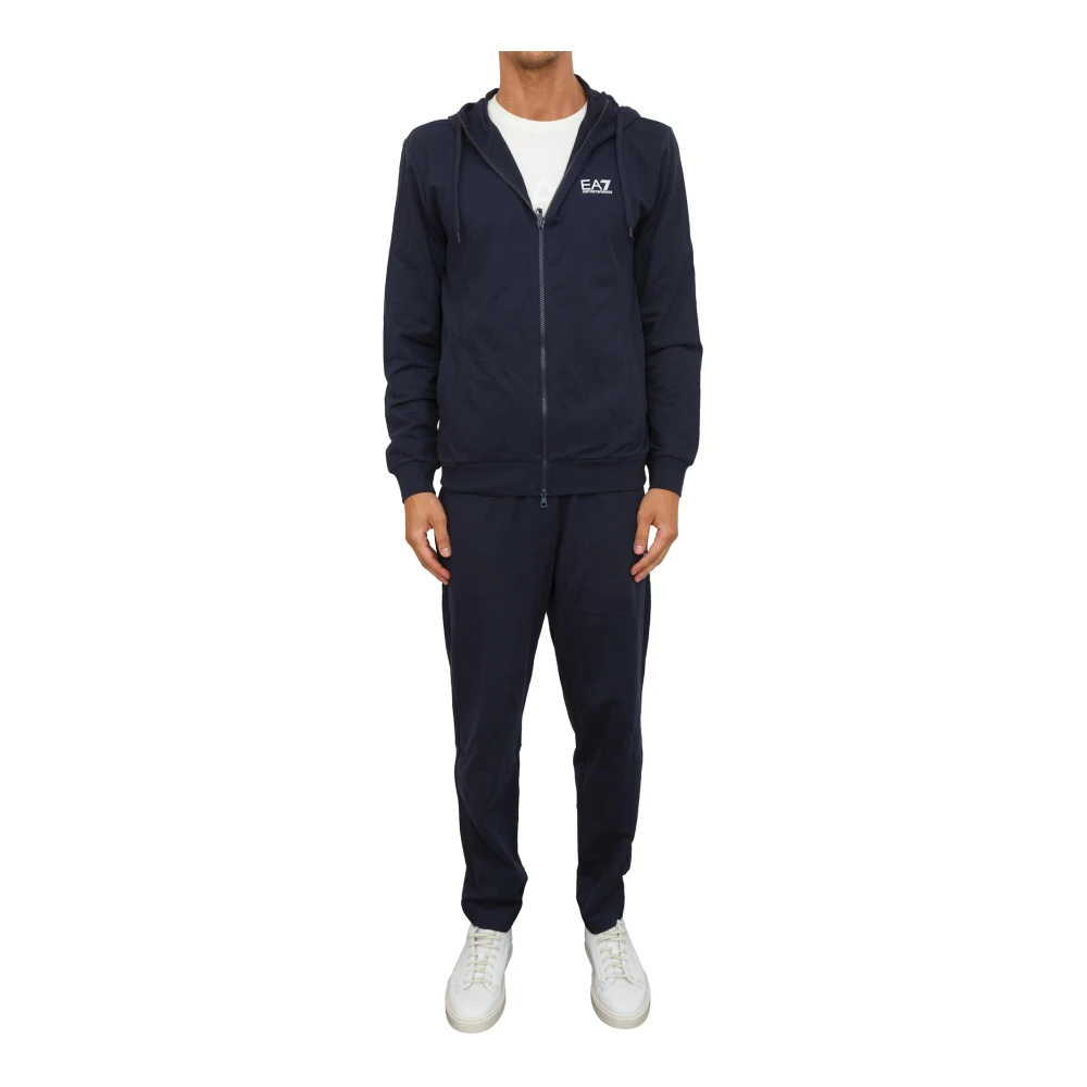 Emporio Armani Ea7 Mannelijk Blauw Tracksuit