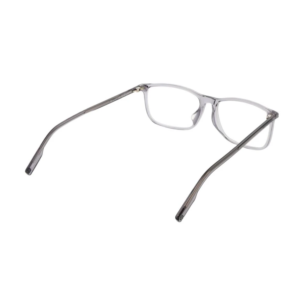 Ermenegildo Zegna Grijze Rechthoekige Optische Frames met Hoes Gray Heren